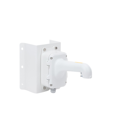 HIKVISION - Montaje de Esquina con Caja de Conexión para Domos PTZ epcom y HIKVISION / Fabricado con Aleación de Aluminio y Acero