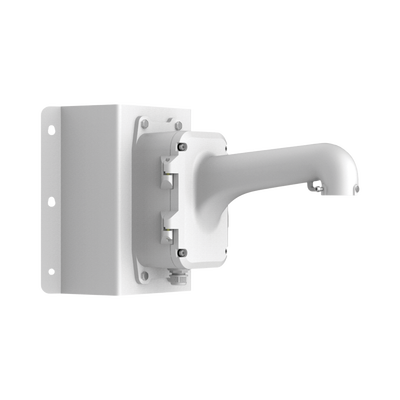 HIKVISION - Montaje de Esquina con Caja de Conexión para Domos PTZ epcom y HIKVISION / Fabricado con Aleación de Aluminio y Acero