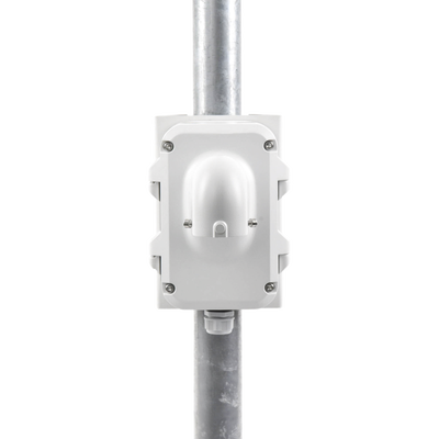 HIKVISION - Montaje de Poste para Domos Hikvision / Color Blanco / Uso en Exterior