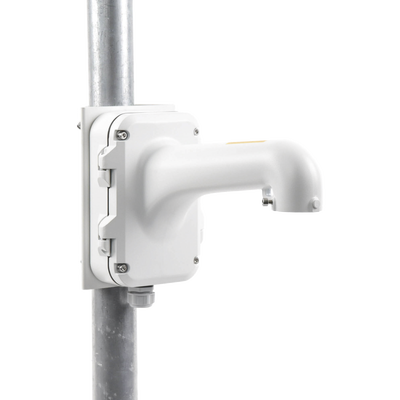 HIKVISION - Montaje de Poste para Domos Hikvision / Color Blanco / Uso en Exterior