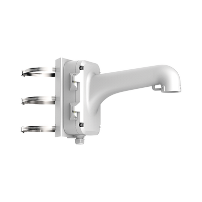 HIKVISION - Montaje de Poste para Domos Hikvision / Color Blanco / Uso en Exterior