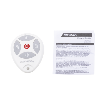 HIKVISION - (AX HUB) Control Remoto tipo Llavero con 5 Botones y Led Indicador