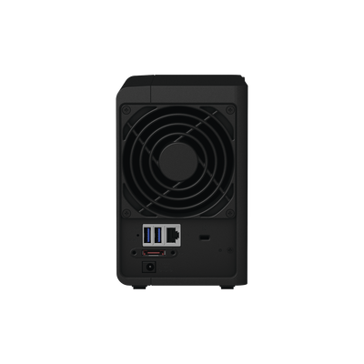 SYNOLOGY - Servidor NAS de escritorio con 2 bahías / Hasta 24 TB / Hasta 6GB RAM / Hasta 25 cámaras