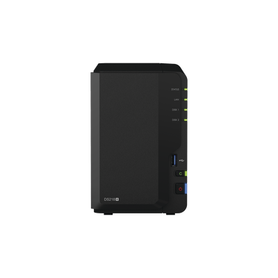 SYNOLOGY - Servidor NAS de escritorio con 2 bahías / Hasta 24 TB / Hasta 6GB RAM / Hasta 25 cámaras