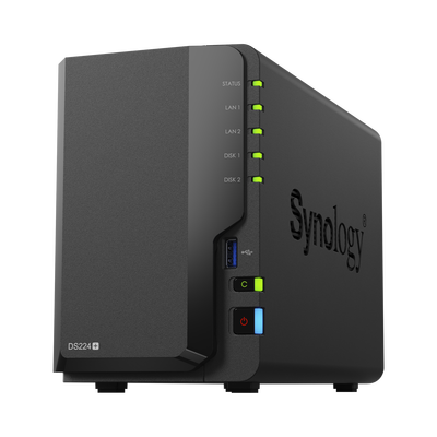 SYNOLOGY - Servidor NAS de 2 Bahías / Servicio Nube Gratis (P2P) / Administración Remota y Respaldo Programado