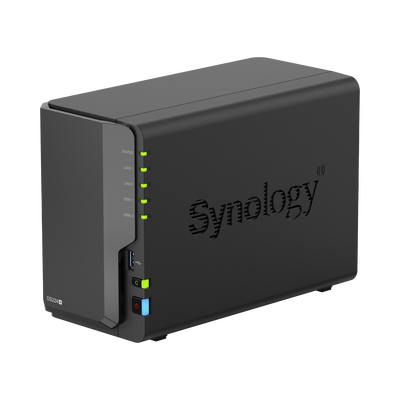SYNOLOGY - Servidor NAS de 2 Bahías / Servicio Nube Gratis (P2P) / Administración Remota y Respaldo Programado