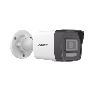 HIKVISION - [Dual Light] Bala IP 2 Megapixel / Lente 2.8 mm / 30 mts IR + 30 mts Luz Blanca / Micrófono Integrado / ACUSENSE Lite / Exterior IP67 / H.265 / PoE  / Micro SD