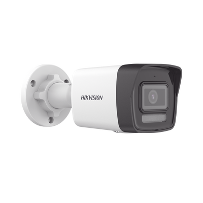 HIKVISION - [Dual Light] Bala IP 2 Megapixel / Lente 2.8 mm / 30 mts IR + 30 mts Luz Blanca / Micrófono Integrado / Motion Detection 2.0 / Exterior IP67 / H.265 / PoE / Micro SD