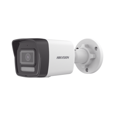 HIKVISION - [Dual Light] Bala IP 2 Megapixel / Lente 2.8 mm / 30 mts IR + 30 mts Luz Blanca / Micrófono Integrado / ACUSENSE Lite / Exterior IP67 / H.265 / PoE  / Micro SD