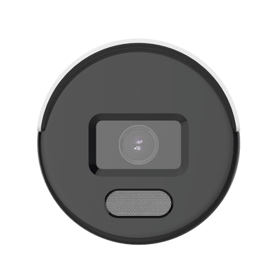 HIKVISION - Bala IP 2 Megapixel / ACUSENSE Lite (Detección de Movimiento en Humanos y Vehículos)  / Lente 2.8 mm / Luz Blanca 30 mts / Imagen a Color 24/7 / Exterior IP67 /  WDR 120 dB / PoE / ONVIF