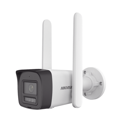 HIKVISION - [Dual Light + 4G] Bala IP 4 Megapixel / Lente 2.8 mm / 30 mts IR + 30 mts Luz Blanca / Micrófono Integrado / ACUSENSE Lite / Exterior IP67 / H.265 / Micro SD