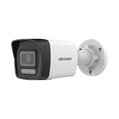 HIKVISION - Bala IP 6 Megapixel / Lente 2.8 mm / Dual Light (30 mts IR + 30 mts Luz Blanca) / Micrófono Integrado / ACUSENSE Lite / Exterior IP67 / H.265 / PoE