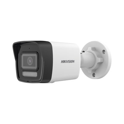 HIKVISION - [Dual Light] Bala IP 8 Megapixel (4K) / Lente 2.8 mm / 30 mts IR + 30 mts Luz Blanca / Micrófono Integrado / ACUSENSE Lite / Exterior IP67 / H.265 / PoE  / Micro SD