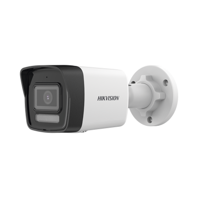 HIKVISION - [Dual Light] Bala IP 8 Megapixel (4K) / Lente 2.8 mm / 30 mts IR + 30 mts Luz Blanca / Micrófono Integrado / ACUSENSE Lite / Exterior IP67 / H.265 / PoE  / Micro SD