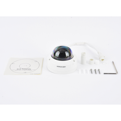 HIKVISION - Domo IP 4 Megapixel / Lente 2.8 mm / 30 mts IR / WDR 120 dB / Exterior IP67 / Hik-Connect P2P / H.265+ / PoE / ONVIF