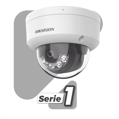 HIKVISION - [Dual Light] Domo IP 6 Megapixel / Lente 2.8 mm / 30 mts IR + 30 mts Luz Blanca / Micrófono Integrado / ACUSENSE Lite / Exterior IP67 / H.265 / PoE / ONVIF