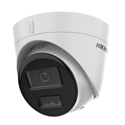 HIKVISION - [Dual Light] Turret IP 2 Megapixel / Lente 2.8 mm / 30 mts IR + 30 mts Luz Blanca / Micrófono Integrado / ACUSENSE Lite / Exterior IP67 / H.265 / PoE / ONVIF