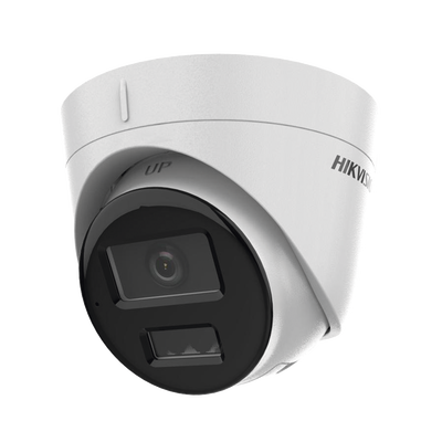 HIKVISION - [Dual Light] Turret IP 2 Megapixel / Lente 2.8 mm / 30 mts IR + 30 mts Luz Blanca / Micrófono Integrado / ACUSENSE Lite / Exterior IP67 / H.265 / PoE / ONVIF / Micro SD