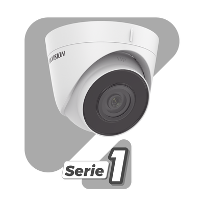 HIKVISION - Turret IP 4 Megapixel / Lente 2.8 mm / 30 mts IR / WDR 120 dB / Exterior IP67 / Hik-Connect P2P / H.265+ / PoE / ONVIF