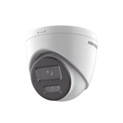 HIKVISION - [Dual Light] Turret IP 6 Megapixel / Lente 2.8 mm / 30 mts IR + 30 mts Luz Blanca / Micrófono Integrado / ACUSENSE Lite / Exterior IP67 / H.265 / PoE / ONVIF / Micro SD
