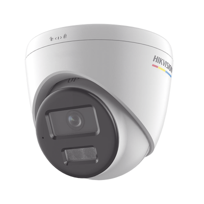 HIKVISION - [Dual Light + ColorVu] Turret IP 6 Megapixel / Lente 2.8 mm / 30 mts IR + 30 mts Luz Blanca / Micrófono Integrado / ACUSENSE Lite / Exterior IP67 / WDR 120 dB / PoE / Micro SD