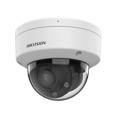 HIKVISION - Domo IP 4 Megapíxel / Lente Motorizado 2.8 a 12 mm / Dual Light (30 mts IR + 30 mts Luz Blanca) / Motion Detection 2.0 / Microfono Integrado / Exterior IP67 / IK08 / WDR 120 dB / PoE / Micro SD