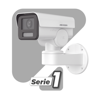 HIKVISION - Bala IP PTZ 4 Megapixel / Lente Mot. 2.8 a 12 mm  / Luz IR 50 mts / WDR 120 dB  / PoE / IP66 / Microfono Integrado / Micro SD / Ultra Baja Iluminación