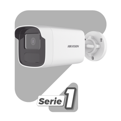 HIKVISION - [Dual Light] Bala IP 4 Megapíxel / Lente 4 mm / 50 Mts IR + 50 mts Luz Blanca / ACUSENSE Lite (Detección de Humanos y Vehiculos) / Exterior IP67 / WDR 120 dB / PoE