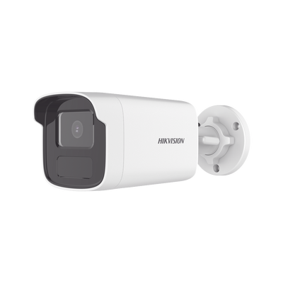 HIKVISION - [Dual Light] Bala IP 4 Megapíxel / Lente 4 mm / 50 Mts IR + 50 mts Luz Blanca / ACUSENSE Lite (Detección de Humanos y Vehiculos) / Exterior IP67 / WDR 120 dB / PoE