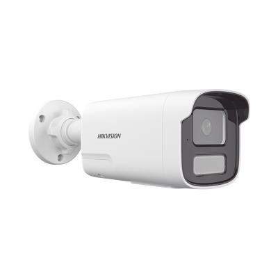 HIKVISION - [PROTECCIÓN ACTIVA] Bala IP 4 Megapíxel / ACUSENSE Lite (Detección de Humanos y Vehiculos) / Lente 4 mm / Audio de Dos Vías /  Luz Intermitente y Alerta de Audio / 50 Mts IR EXIR 2.0 / Exterior IP67 / WDR 120 dB / PoE