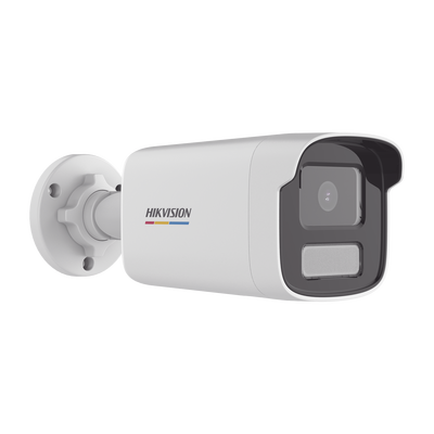 HIKVISION - Bala IP 4 Megapixel / ACUSENSE Lite (Detección de Movimiento en Humanos y Vehículos) / Lente 4 mm / Imagen a Color 24/7 / Luz Blanca 50 mts / Exterior IP67 / WDR 120 dB / PoE / Onvif