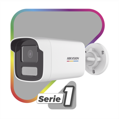 HIKVISION - Bala IP 4 Megapixel / ACUSENSE Lite (Detección de Movimiento en Humanos y Vehículos) / Lente 4 mm / Imagen a Color 24/7 / Luz Blanca 50 mts / Exterior IP67 / WDR 120 dB / PoE / Onvif