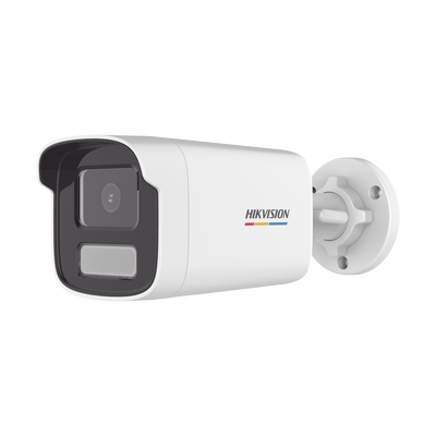 HIKVISION - Bala IP 4 Megapixel / ACUSENSE Lite (Detección de Movimiento en Humanos y Vehículos) / Lente 4 mm / Imagen a Color 24/7 / Luz Blanca 50 mts / Exterior IP67 / WDR 120 dB / PoE / Onvif