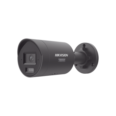 HIKVISION - [Dual Light + ColorVu 3.0 + HikAI] Bala IP 4 Megapixel / Lente 2.8 mm / 40 mts IR + Luz Blanca / 2 Microfonos Integrados / Exterior IP67 /  WDR 130 dB / ACUSENSE 3.0 / Metal / NEMA 4X / ACUSEARCH