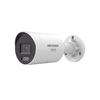 HIKVISION - [Dual Light + ColorVu 3.0 + HikAI] Bala IP 4 Megapixel / Lente 2.8 mm / 40 mts IR + Luz Blanca / 2 Microfonos Integrados / Exterior IP67 / Estrobo Luz Blanca /  WDR 130 dB / ACUSENSE 3.0 / Metal / NEMA 4X / ACUSEARCH