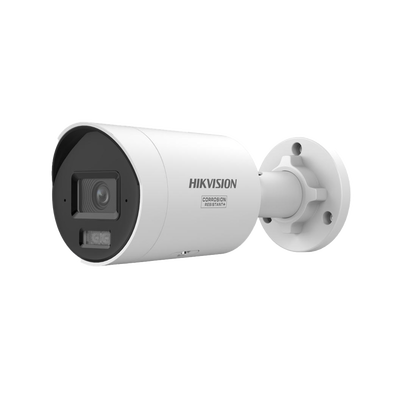 HIKVISION - [Dual Light + ColorVu 3.0 + HikAI] Bala IP 6 Megapixel / Lente 2.8 mm / 40 mts IR + Luz Blanca / 2 Microfonos Integrados / Exterior IP67 /  WDR 130 dB / ACUSENSE 3.0 / Metal / NEMA 4X / ACUSEARCH