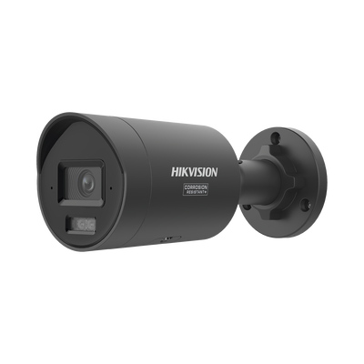 HIKVISION - [Dual Light + ColorVu 3.0 + HikAI] Bala IP 6 Megapixel / Lente 2.8 mm / 40 mts IR + Luz Blanca / 2 Microfonos Integrados / Exterior IP67 / WDR 130 dB / ACUSENSE 3.0 / Metal / NEMA 4X / ACUSEEK