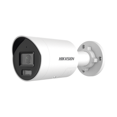 HIKVISION - [Dual Light + ColorVu 3.0 + HikAI] Bala IP 8 Megapixel / Lente 2.8 mm / 40 mts IR + Luz Blanca / 2 Microfonos Integrados / Exterior IP67 / Estrobo Luz Blanca / WDR 130 dB / ACUSENSE 3.0 / Metal / NEMA 4X / ACUSEEK