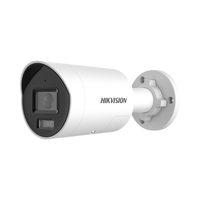HIKVISION - [Dual Light + ColorVu 3.0 + HikAI] Bala IP 8 Megapixel / Lente 2.8 mm / 40 mts IR + Luz Blanca / 2 Microfonos Integrados / Exterior IP67 / Estrobo Azul y Rojo / WDR 130 dB / ACUSENSE 3.0 / Metal / NEMA 4X / ACUSEEK