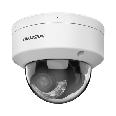 HIKVISION - [Dual Light + ColorVu] Domo IP 4 Megapixel / Lente 2.8 mm / 30 mts IR + 30 mts Luz Blanca /  Microfono Integrado / Audio y Alarmas I/O / Exterior IP67 /  IK10 / WDR 130 dB / ACUSENSE / Captura Facial / ACUSEARCH / ColorVu 2.0