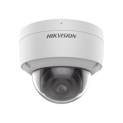 HIKVISION - Domo IP 4 Megapixel / Imagen a Color 24/7 / PoE / Lente 2.8 mm / Exterior IP67 / IK10 / WDR 130 dB / PoE / Micrófono Integrado / Videoanaliticos (Filtro de Falsas Alarmas)  / Entrada y Salida de Audio y Alarmas / MicroSD / ACUSEARCH