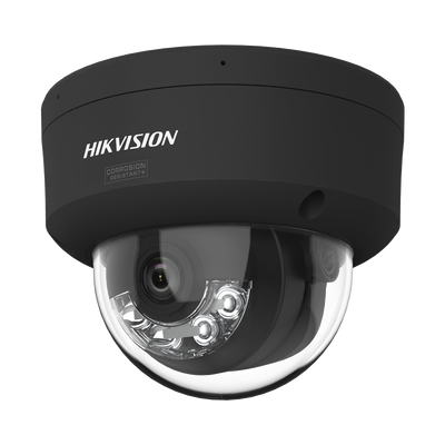 HIKVISION - [Dual Light + ColorVu 3.0 + HikAI] Domo IP 6 Megapixel / Lente 2.8 mm / 30 mts IR + Luz Blanca / 2 Microfonos Integrados / Exterior IP67 / WDR 130 dB / ACUSENSE 3.0 / Metal / NEMA 4X / ACUSEARCH