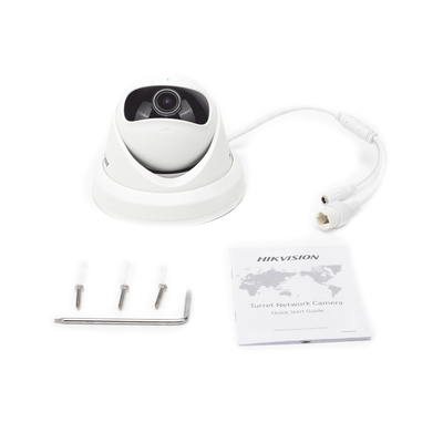 HIKVISION - Turret IP 4 Megapixel / Serie PRO + / Panorámica 180° / 10 mts IR / Lente 1.68 mm / WDR / PoE / Uso en Interior
