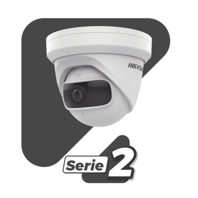 HIKVISION - Turret IP 4 Megapixel / Serie PRO + / Panorámica 180° / 10 mts IR / Lente 1.68 mm / WDR / PoE / Uso en Interior