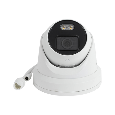 HIKVISION - Turret IP 4 Megapixel / Imagen a color 24/7 / Lente 4 mm / Luz Blanca 30 mts / WDR 130 dB / Exterior IP67 / Micrófono Integrado / Captura Facial / Videoanaliticos (Filtro de Falsas Alarmas) / MicroSD