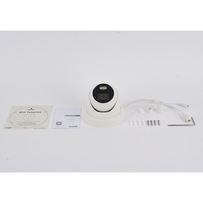 HIKVISION - Turret IP 4 Megapixel / Imagen a Color 24/7 / Lente 4 mm / Luz Blanca 30 mts / WDR 130 dB / Exterior IP67 / Micrófono Integrado / Captura Facial / Videoanaliticos (Filtro de Falsas Alarmas) / Metal / MicroSD