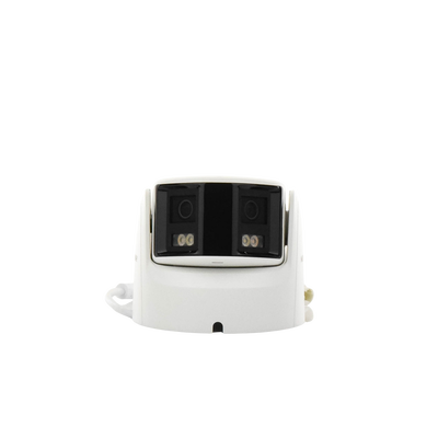 HIKVISION - [FlexVu] [PROTECCIÓN ACTIVA] Turret IP Panorámica 4 Megapíxel / 2 Lentes 2.8 mm (180°) / Imagen a Color 24/7 (ColorVu) / PoE / WDR 130° / IP67 / ACUSENSE / Luz Estroboscópica y Alarma Audible / 30 mts Luz Blanca / Mic