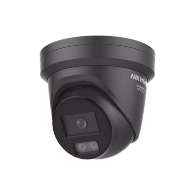 HIKVISION - [Dual Light + ColorVu 3.0 + HikAI] Turret IP 4 Megapixel / Lente 2.8 mm / 30 mts IR + Luz Blanca / 2 Microfonos Integrados / Exterior IP67 / WDR 130 dB / ACUSENSE 3.0 / Metal / NEMA 4X / ACUSEEK