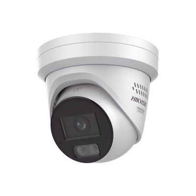 HIKVISION - [Dual Light + ColorVu 3.0 + HikAI] Turret IP 4 Megapixel / Lente 2.8 mm / 30 mts IR + Luz Blanca / 2 Microfonos Integrados / Exterior IP67 / Estrobo Luz Blanca / WDR 130 dB / ACUSENSE 3.0 / Metal / NEMA 4X / ACUSEARCH