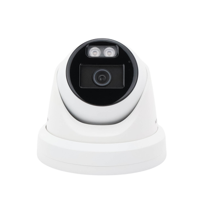 HIKVISION - [Dual Light + ColorVu] Turret IP 8 Megapixel / Lente 2.8 mm / 40 mts IR + 40 mts Luz Blanca /  Microfono Integrado / Exterior IP67 /   WDR 130 dB / Videoanaliticos (Filtro de Falsas Alarmas) / Captura Facial / ACUSEARCH